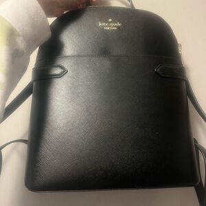 Kate Spade Black Backpack Sleek Structured Design